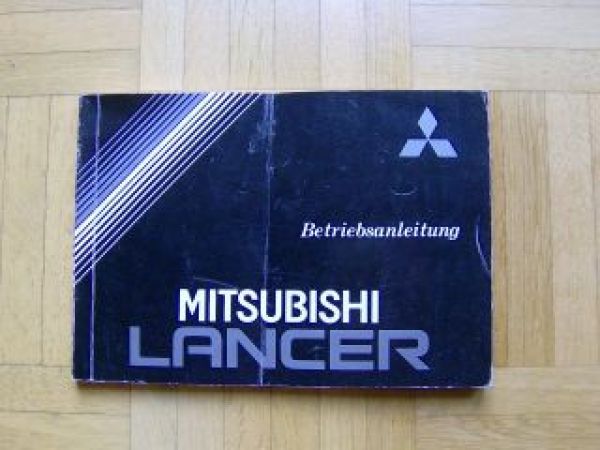 Mitsubishi Lancer Betriebsanleitung 1990