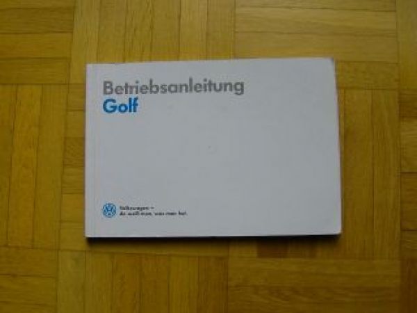 VW Golf2 Typ19 Betriebsanleitung 7/1989 +syncro