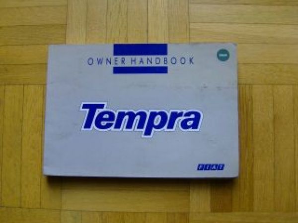 Fiat Tempra Owner Handbook Englisch 1993