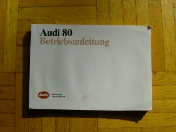Audi 80 Betriebsanleitung +quattro 2/1989 Typ89