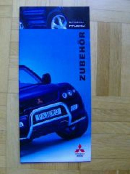 Mitsubishi Pajero Zubehör Prospekt 9/2000 NEU