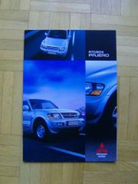 Mitsubishi Pajero Prospekt 11/2000 NEU +Pressestimmen