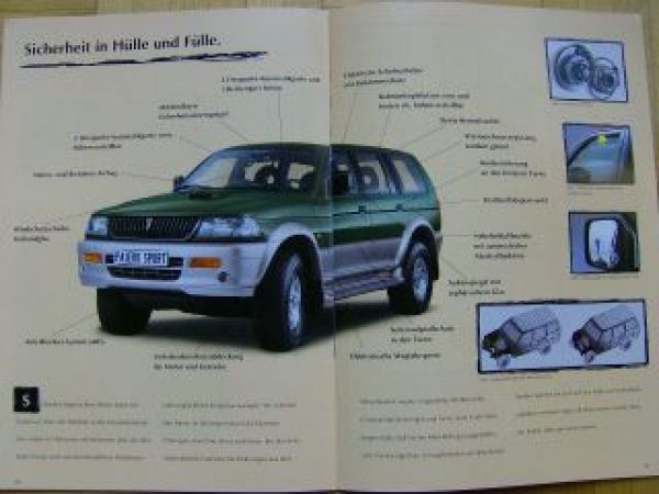 Mitsubishi Pajero Sport Prospekt 4/1999 NEU