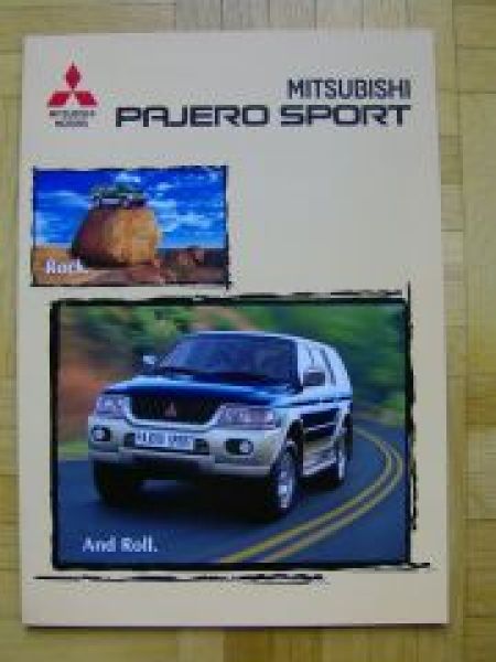 Mitsubishi Pajero Sport 2/2000 Prospekt NEU