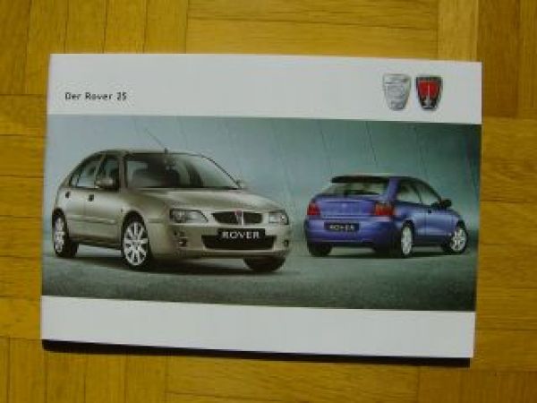 Rover 25 Prospekt 2004 NEU Typ RF