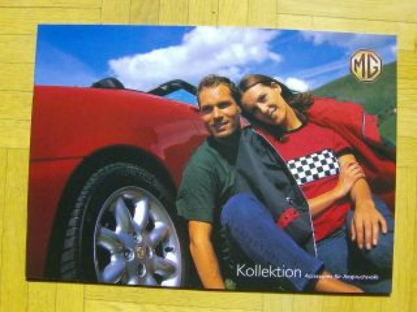 MG F Prospekt Mappe 1999 +Kollektion Accessories Typ RD
