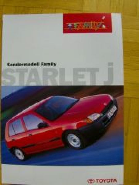 Toyota Starlet J Family Prospekt 7/1997 NEU