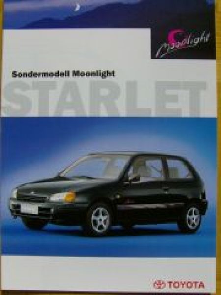 Toyota Starlet Sondermodell Moonlight Prospekt 2/1997 NEU