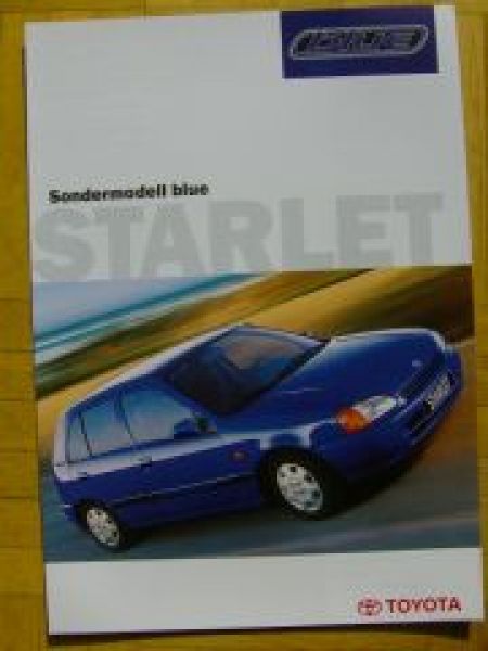 Toyota Starlet Sondermodell blue Prospekt 7/1998 NEU