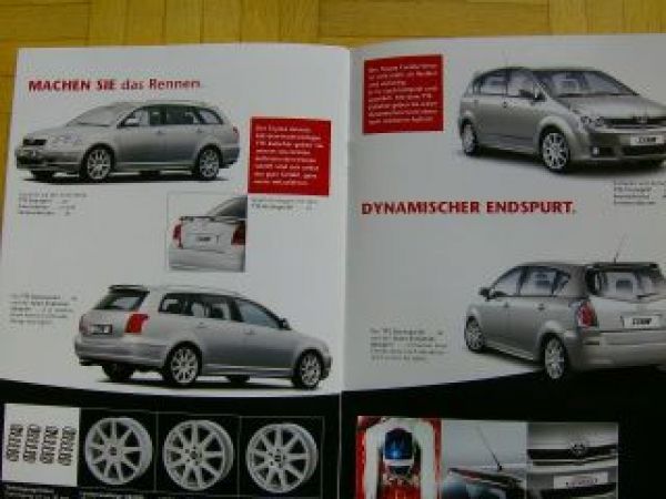 Toyota Sportliches Zubehör alle Modelle Prospekt 11/2004
