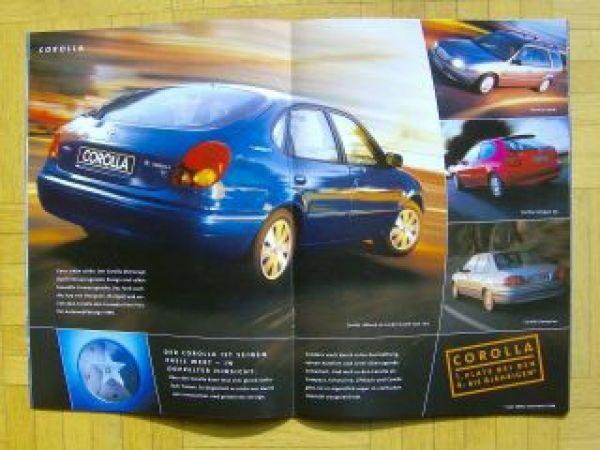Toyota Gesamtprospekt 9/1999 +Preise ALLE NEU