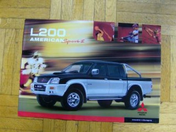 Mitsubishi L200 American Sport2 Pick Up Prospekt 2000 NEU