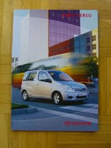 Toyota Yaris Verso Prospekt +Preisliste 6/2003 NEU