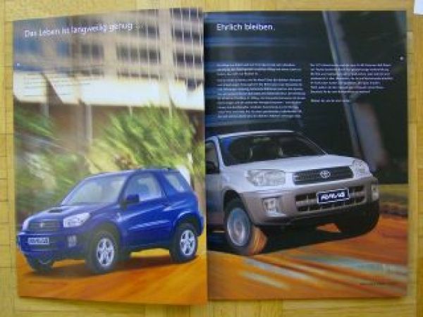 Toyota Funcruiser RAV4 Prospekt 11/2001 NEU Schweiz