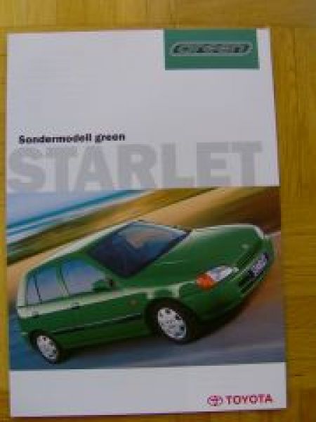 Toyota Starlet green Sondermodell Prospekt 9/1998 NEU