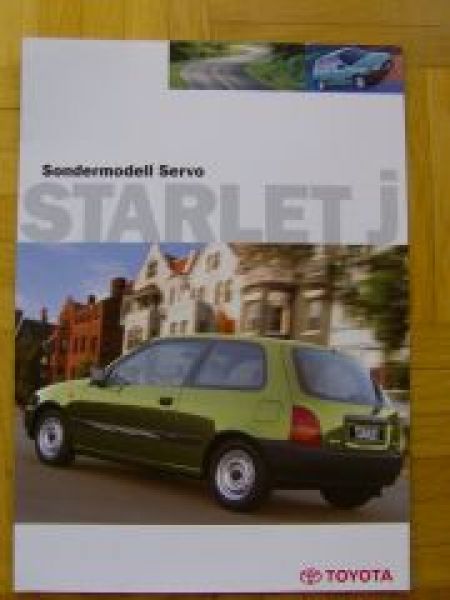 Toyota Starlet Servo Sondermodell Prospekt 8/1998 NEU