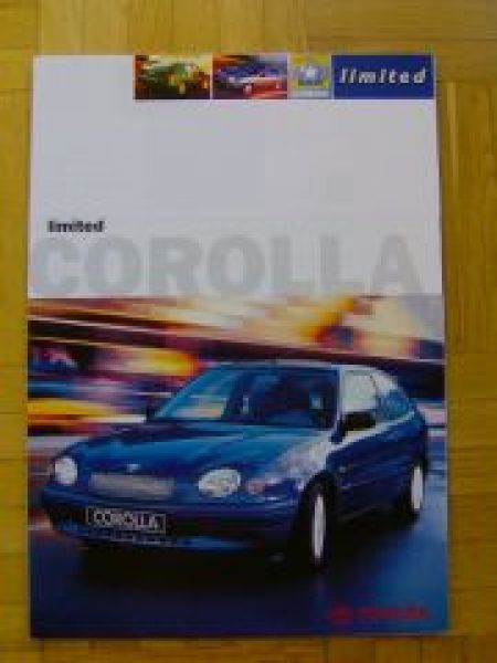 Toyota Corolla limited Prospekt 11/1998 NEU