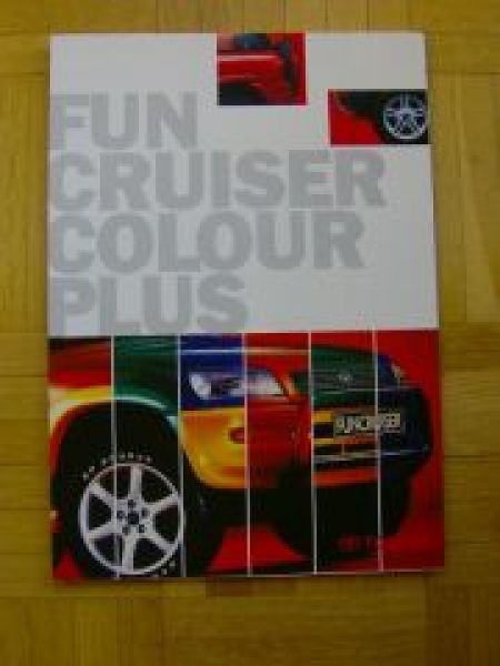 Toyota Fun Cruiser Colour Plus Prospekt 10/1996 NEU