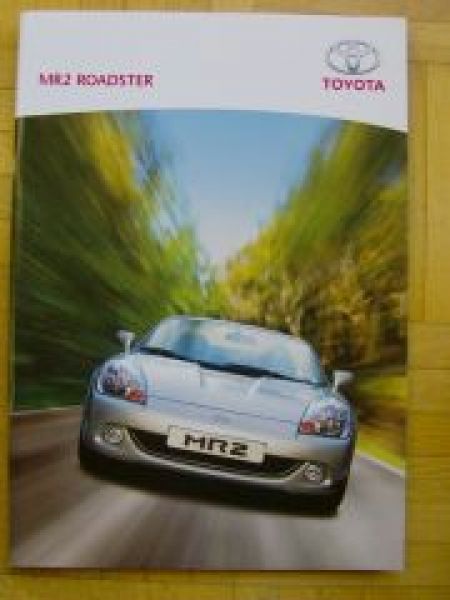 Toyota MR2 Roadster Prospekt 6/2004 NEU Typ W3