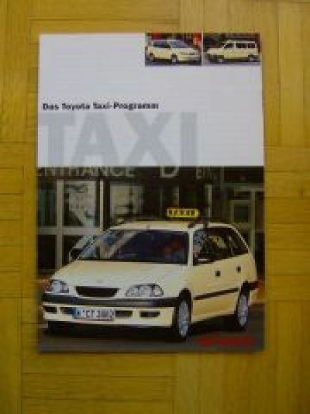 Toyota Taxi Prospekt 10/1998 Avensis Combi Picnic Hiace Combi
