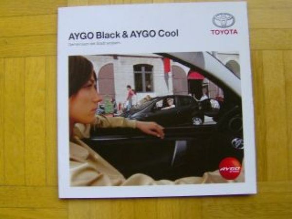 Toyota Aygo Black & Cool Sonderprospekt NEU 6/2006