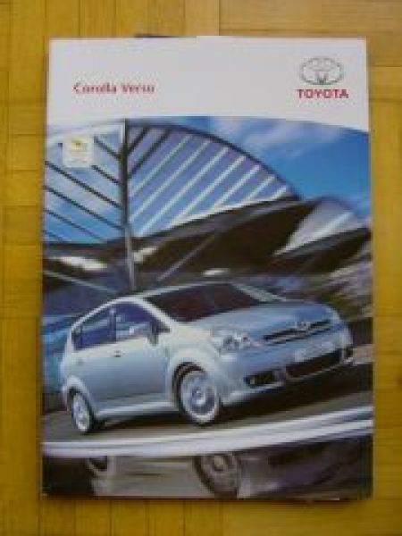 Toyota Corolla Verso Prospekt 5/2004 +Preise NEU