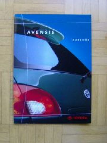 Toyota Avensis Zubehör Prospekt +Preise 7/1999 NEU