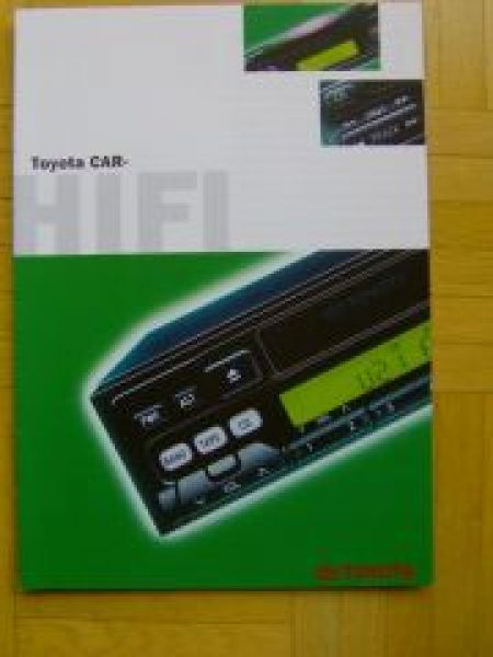 Toyota Car-Hifi Prospekt 4/1998 Rarität NEU