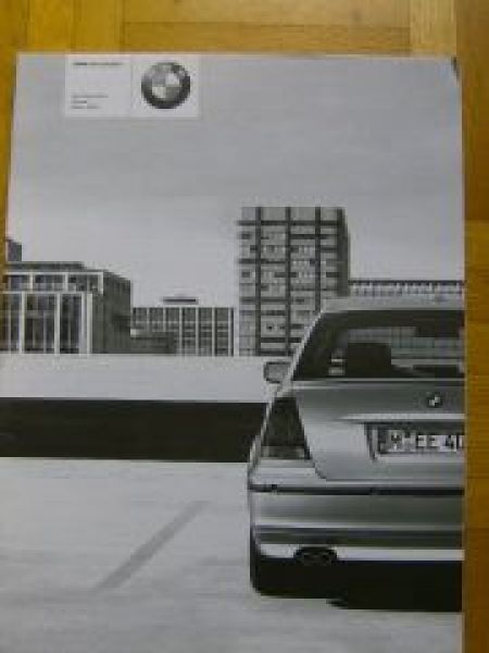 BMW Preisliste 3er Compact E46 2003 +Youngline +Individual