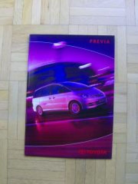 Toyota Previa Prospekt 6/2000+Preisliste NEU