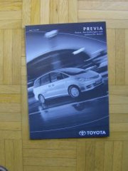 Toyota Previa Prospekt 6/2000+Preisliste NEU