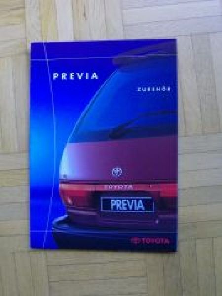 Toyota Previa Zubehör Prospekt 5/1999 NEU XR10 XR20