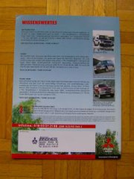 Mitsubishi Pajero +Sport +Pinin Prospekt 11/1999 NEU