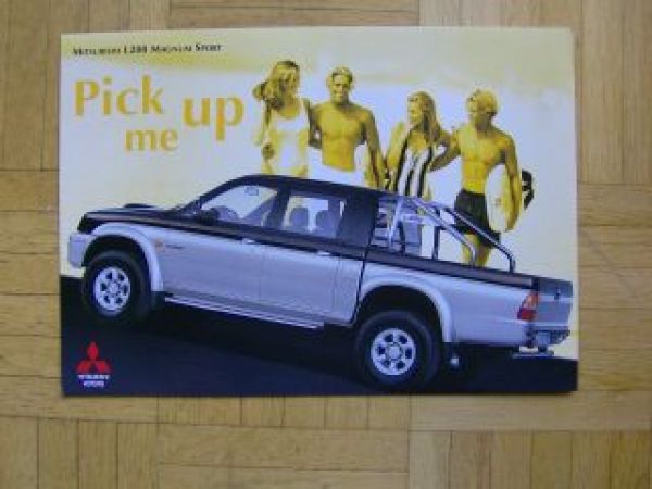 Mitsubishi L200 Magnum Sport 6/1998 Prospekt NEU