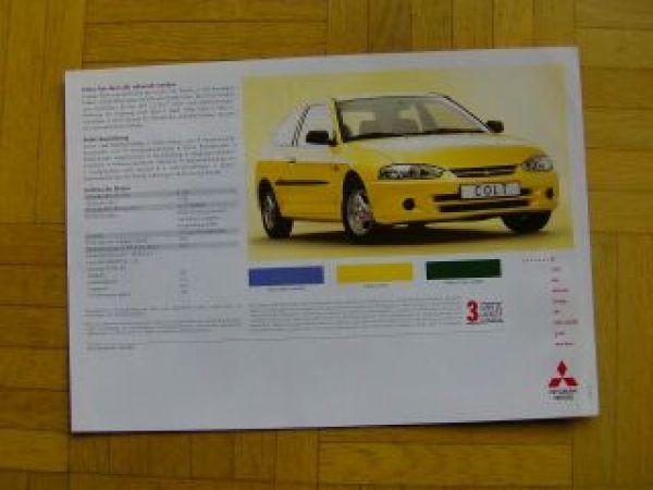 Mitsubishi Colt twenty Prospekt 2/1998 NEU
