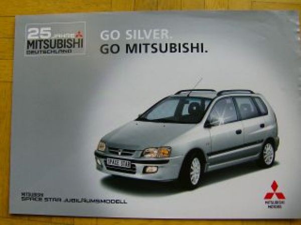 Mitsubishi Space Star 25jahre Mitsubishi 2/2002 Prospekt