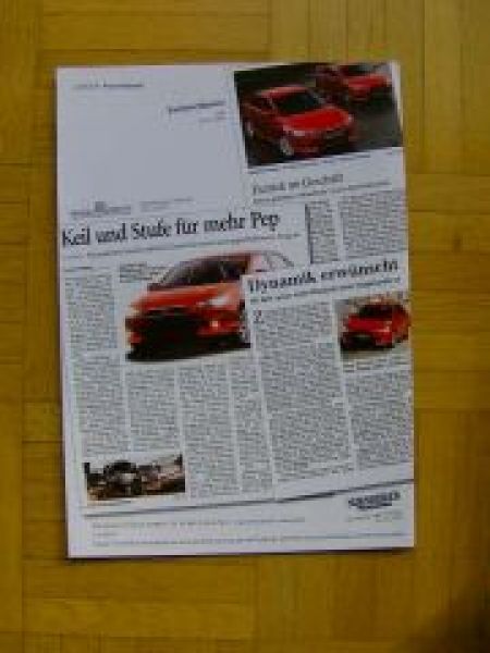 Mitsubishi Lancer Pressespiegel Prospekt 12/2007 NEU
