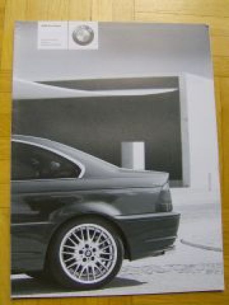 BMW Preisliste 3er Coupe E46 318ci-330ci +Individual 2002