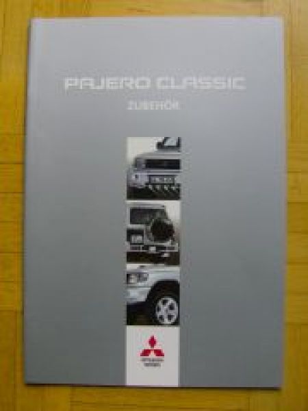 Mitsubishi Pajero Classic Zubehör Prospekt 2/2003 NEU