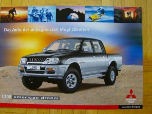 Mitsubishi L200 american dream Prospekt 6/1999 NEU
