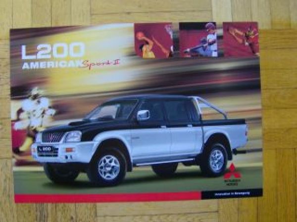Mitsubishi L200 American Sport2 Prospektblatt 9/2002 NEU