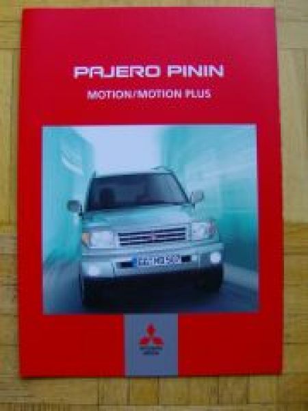 Mitsubishi Pajero Pinin Prospekt Motion/Motion Plus 3/2003 NEU