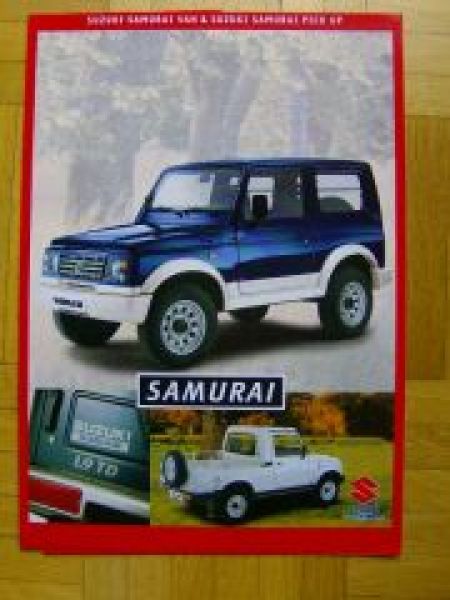 Suzuki Samurai Van & Pick Up Prospekt 4/1999 NEU