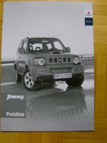 Suzuki Jimny Prospekt +Preisliste 8/2007 NEU