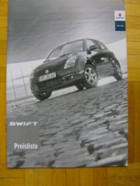 Suzuki Swift Prospekt +Preisliste 8/2007 NEU