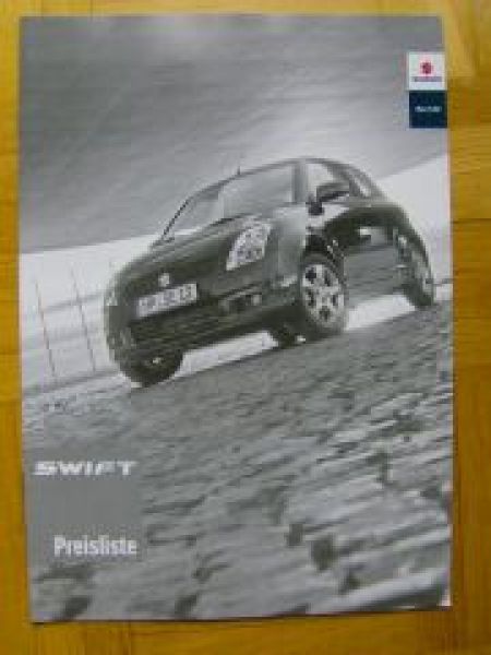 Suzuki Swift Prospekt +Preisliste 8/2007 NEU