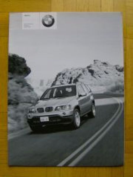 BMW Preisliste X5 E53 3.0i 4.4i 3.0d 2001 NEU