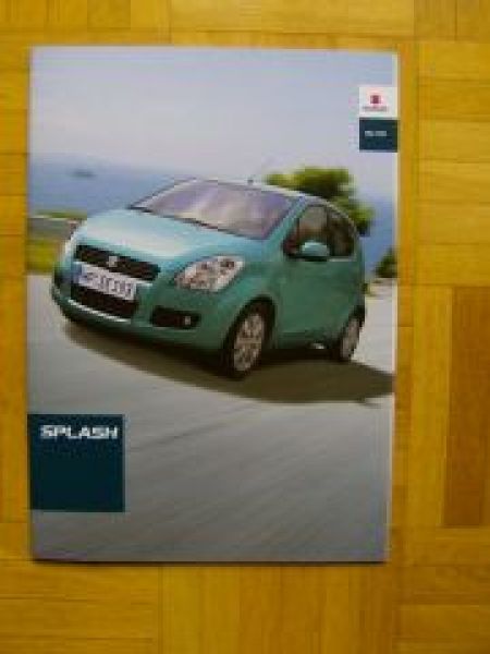 Suzuki Splash Prospekt +Preisliste 1/2009 NEU