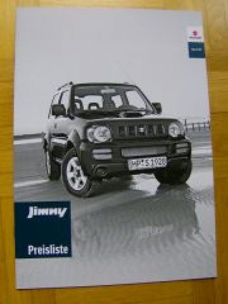 Suzuki Jimny Prospekt +Preisliste 9/2008 NEU