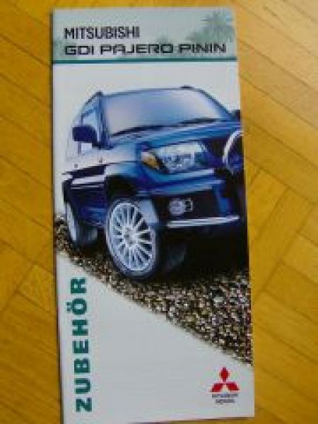 Mitsubishi GDI Pajero Pinin Zubehör Prospekt 2/2000 NEU